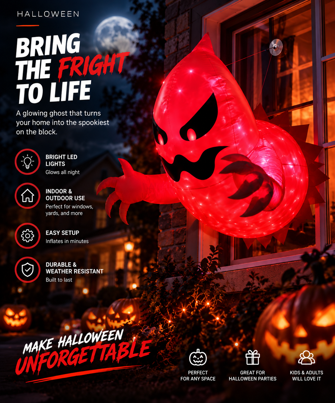FlameGhoul™ Halloween Inflatable